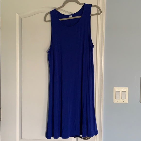 cobalt blue swing dress
